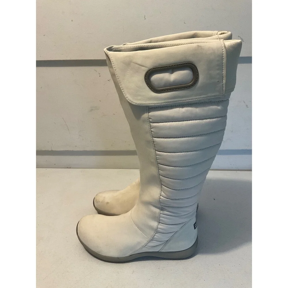 Patagonia Fiona Natural White Quilted PrimaLoft Winter Boots Womens 7.5 T50862